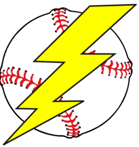 Image of baseball with lightning bolt