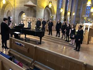 Performing in St. John's Cathedral 