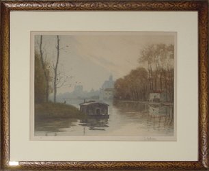Houseboat on the Moret 