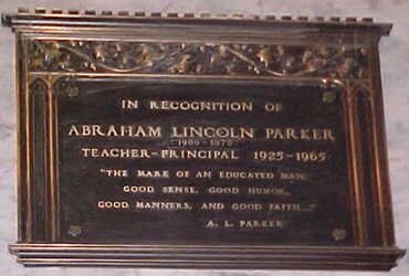 parker memorial 