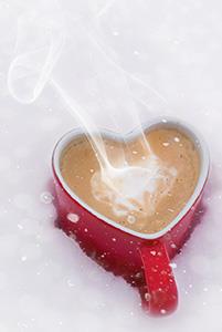 heart-shaped mug