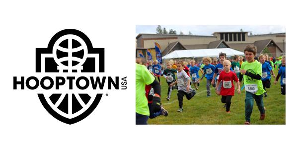 Hooptown Logo and  Cross Country Runners