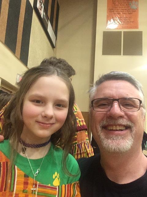 Picture of Mr. Wrixon and his neice