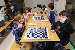 Chess club students
