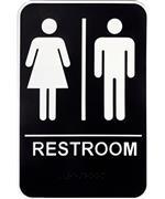 restroom placard 