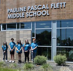 Flett ASB Officers in front of building 