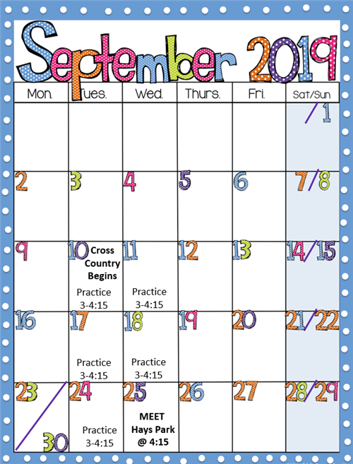 September Calendar 